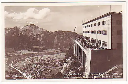 01033 Ak Bad Reichenhall Predigtstuhlberghotel 1932