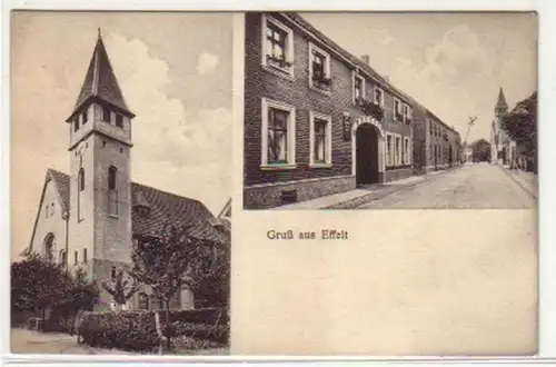 01009 Salutation multi-images Ak d'Effelt vers 1920