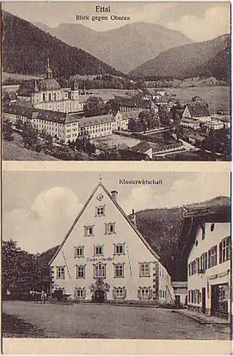 00996 Ak Bayern Ettal Klosterwirtschaft um 1930