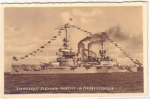 00961 Ak deutsches Kriegsschiff S.M.S. SchleswigHolstein