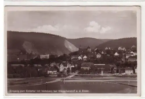 00950 Ak Elstertal avec Veitsberg à Wündendorf 1940
