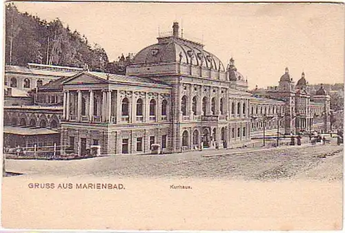 00932 Ak Marienbad Kurhaus, Werbung Kunstverlag um 1920