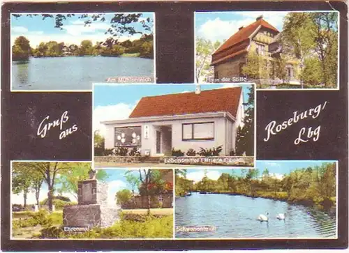 00846 Mehrbild Ak Gruß aus Roseburg in Lbg. 1971