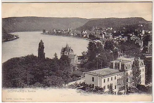 00831 Ak Boppard am Rhein Totalansicht um 1910