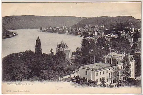 00831 Ak Boppard sur le Rhin Vue totale vers 1910