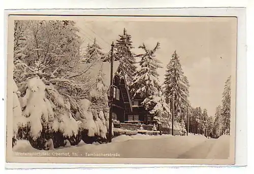 00827 Ak Wintersportplatz Oberhof Tambacherstrasse 1931