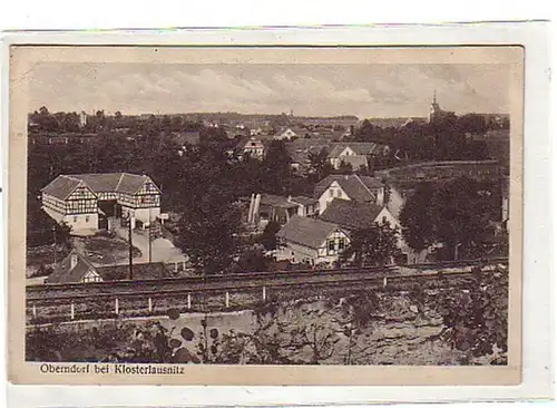 00824 Ak Oberndorf bei Klosterlausnitz Bahnstrecke 1925