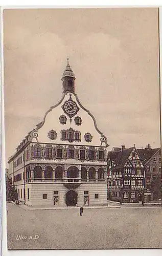00799 Ak Ulm à l'hôtel de ville du Danube vers 1910