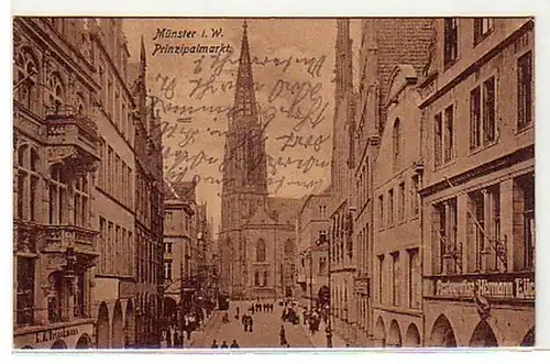 00786 Ak Münster Marché de base de l'économie des gares 1919