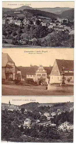 00773/3 Ak Lauenstein dans les montagnes Métallifères vers 1920