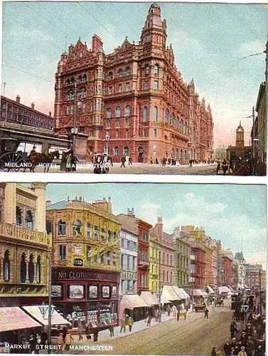 00762/2 Ak Manchester Midland Hotel usw. um 1910