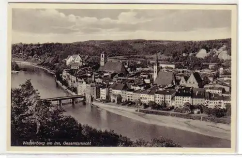 00757 Ak Wasserburg am Inn Vue d'ensemble vers 1930
