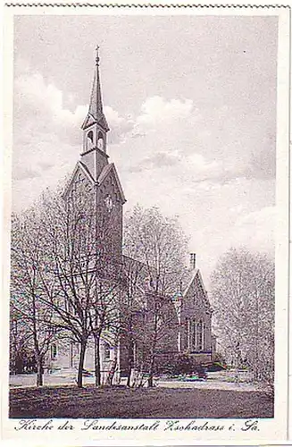 00735 Ak Kirche der Landesanstalt Zschadrass in Sa.1930