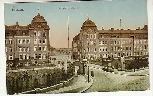 00722 Ak Bautzen Kavalleriekaserne 1913