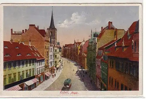 00712 Ak Erfurt Anger avec tram 1931