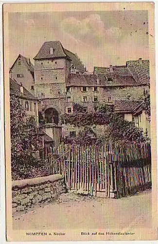 00690 Ak Wimpfen am Neckar Hohenslaufentor um 1930