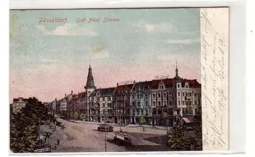 00689 Ak Düsseldorf Graf Adolf Strasse 1908