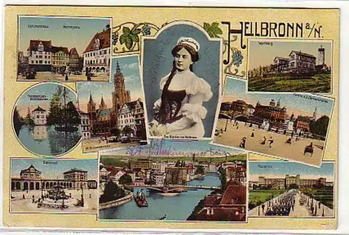 00679 Multi-image Ak Heilbronn au Neckar vers 1920