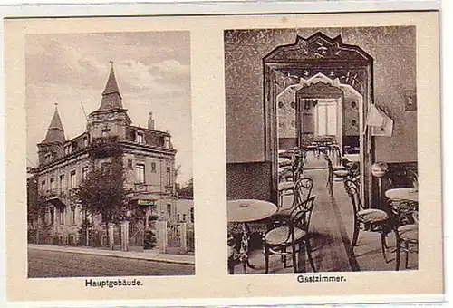 00670 Ak Waldcafe Connewitz Hauptgebäude um 1930
