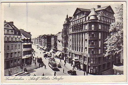 00664 Feldpost Ak Saarbrücken Hotel Exelsior 1940