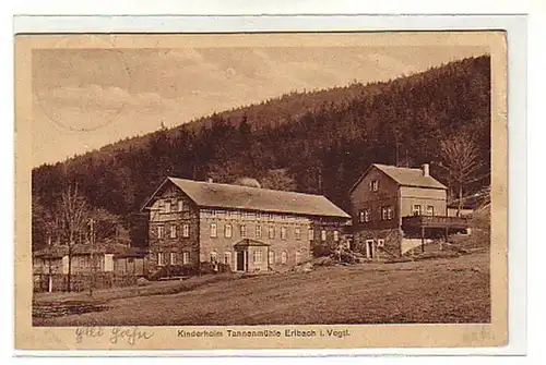 00636 Ak Kinderheim Tannenmühle Erlbach i. Vogtl. 1926