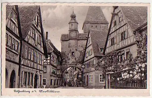 00626 Feldpost Ak Rothenburg o.T. Markusbrunnen 1941