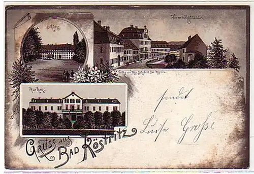 00613 Ak Gruss aus Bad Köstritz Heinrichstrasse 1900