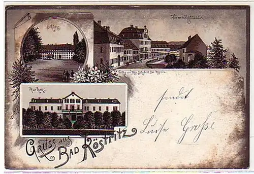 00613 Ak Gruss de Bad Köstritz Heinrichstrasse 1900