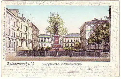 00581 AK Reichenbach dans le Vogtland Solbrigsplatz 1905