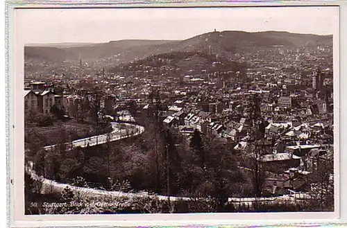 00578 Ak Stuttgart Blick von der Gerockstrasse um 1940