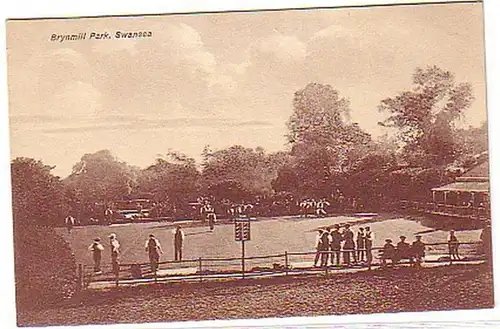 00571 Ak Swansea Brymill Park Sportplatz um 1920