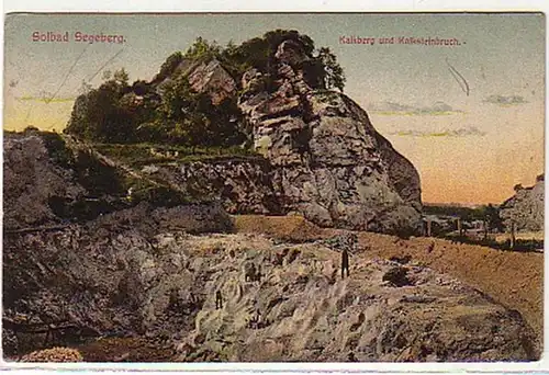 00536 Ak Solbad Segeberg Calcaire brisé 1909