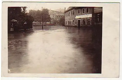 00527 Ak Fotokarte Hochwasser Sachsen ? um 1920