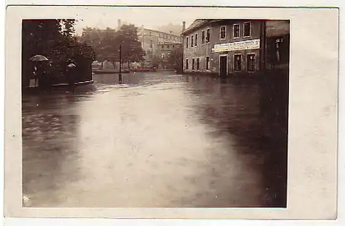 00527 Ak Photocarte des inondations Saxe ? vers 1920