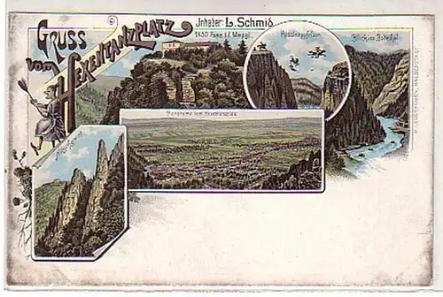 00503 Ak Gruss vom Hexentanzplatz im Harz um 1900
