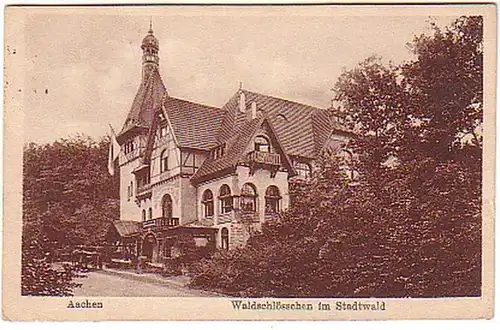 00480 Ak Aachen Waldschlößchen im Stadtwald um 1920