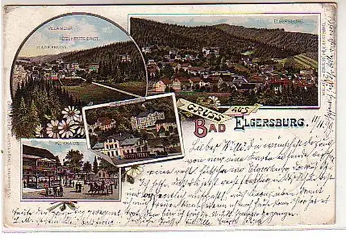 00471 Ak Gruss aus Bad Elgersburg Hotel usw. 1899