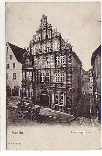 00467 Ak Hameln Rattenfängerhaus 1909