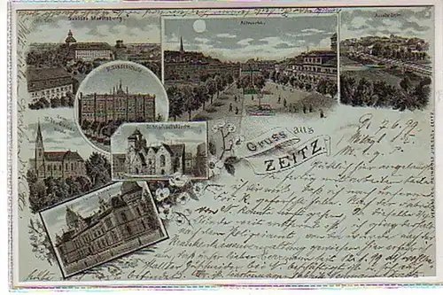 00459 Carte de la Lune Grousse de Zeitz 1899