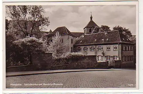 00456 Ak Pforzheim Reuchlin Museum um 1950