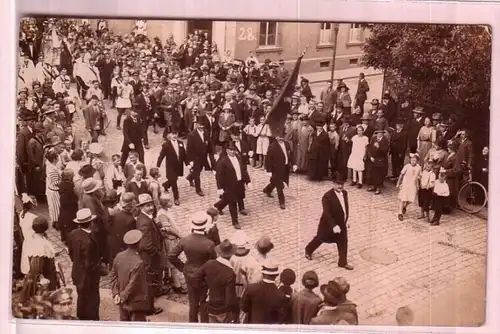 00455 Foto Ak Döbeln Festzug um 1920