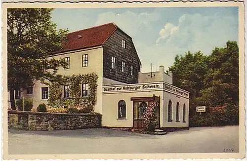 00433 Ak Gasthof vers Hohburger Suisse vers 1940