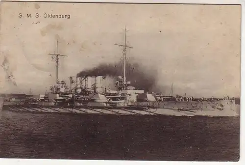 00431 Ak dt. Kriegsschiff S.M.S. "Oldenburg" 1917