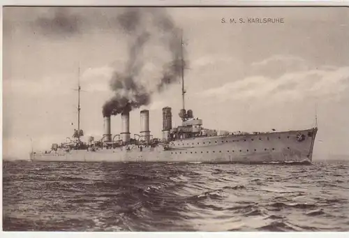 00425 Ak dt. Kriegsschiff S.M.S. Karlsruhe um 1915