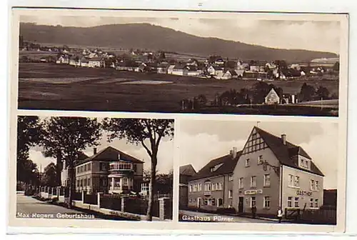 00410 Ak Brand in Fichtelgebirge Gasthaus 1934