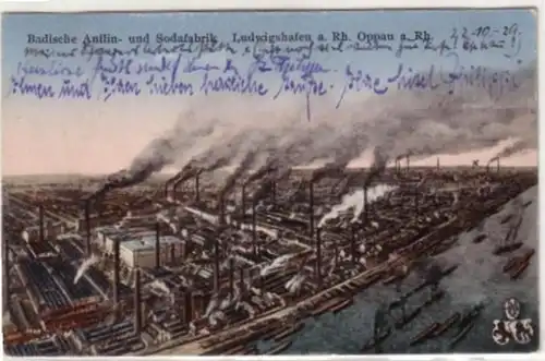 00409 Ak Ludwigshafen am Rhein Industrieanlagen 1929