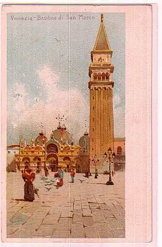 00404 Ak Italie Venezia Basilica di San Marco vers 1900