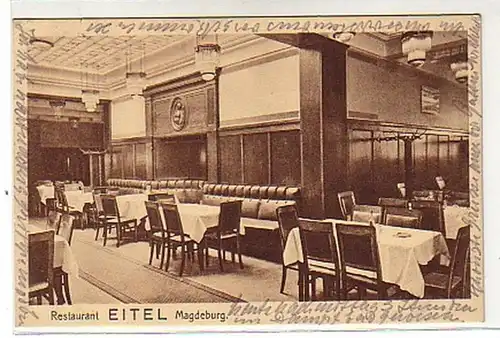 00388 Ak Magdeburg Restaurant Eitel 1928