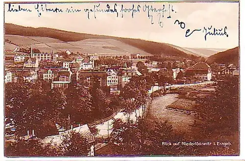 00358 Ak Blick auf Niederlössnitz im Erzgebirge 1927