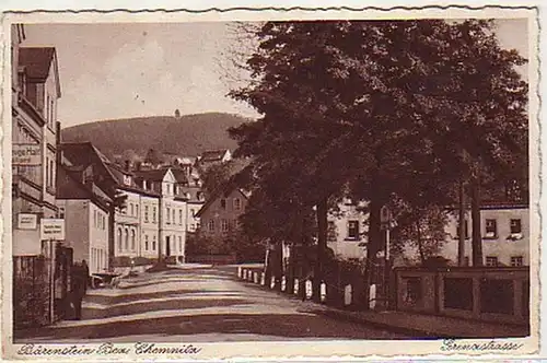 00354 Ak Bärenstein Bez. Chemnitz Grenzstrasse 1944